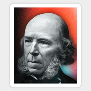 Herbert Spencer Portrait | Herbert Spencer Artwork 2 Sticker